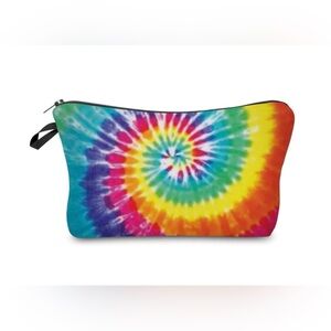 Colorful Tie-Dye Zipper Pouch